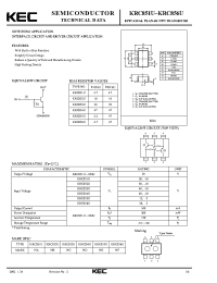 Datasheet KRC851U manufacturer KEC